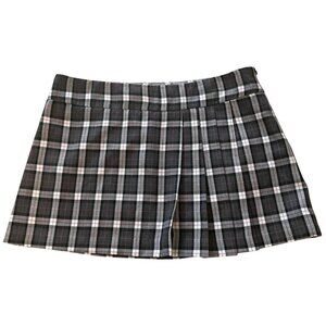 Y2K vintage Fabulosity plaid skirt with zipper on the side #plaidskirt size 7 -